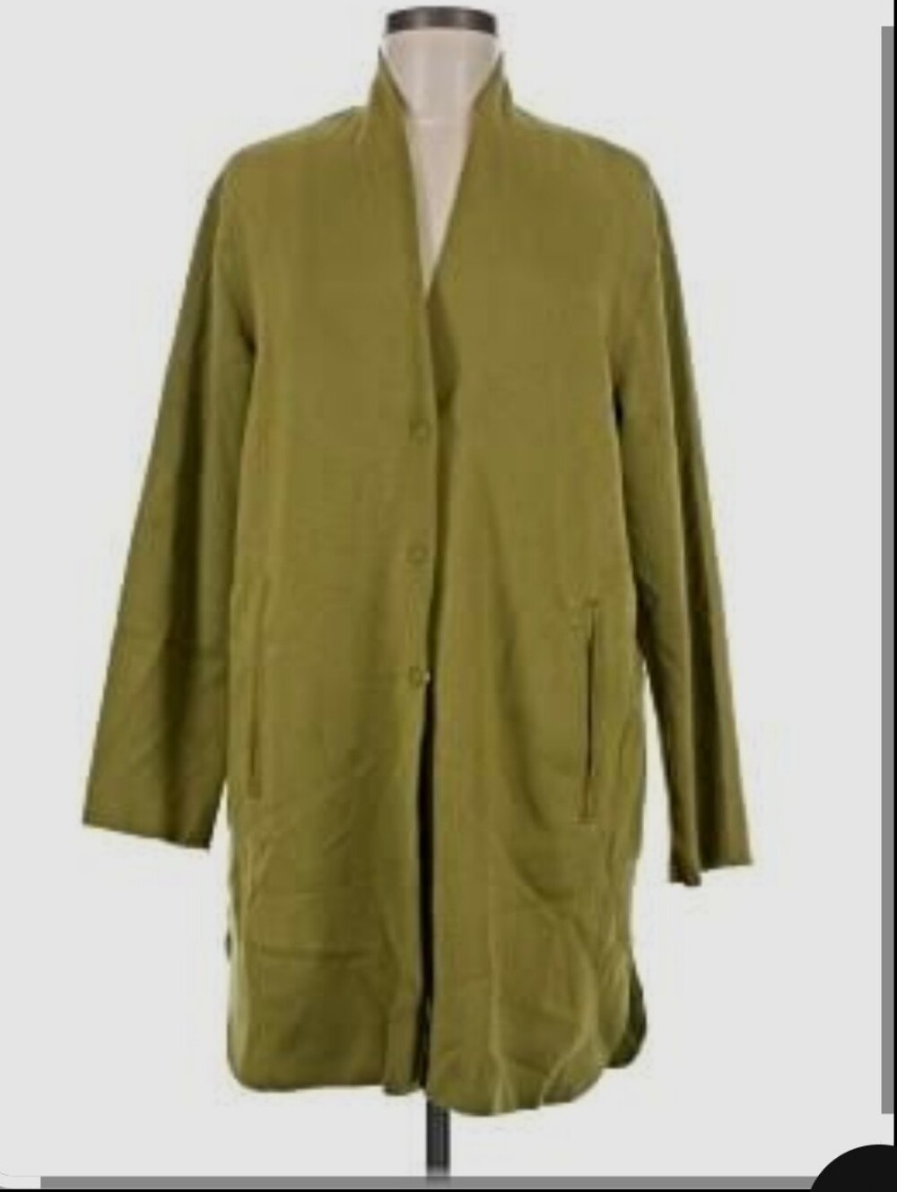 Carolina Belle Olive-Style Longline Trench Coat